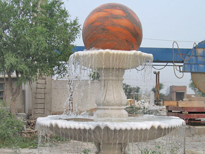 公司门口风水球